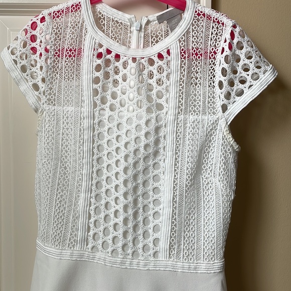 H&M White Dress with Lace Insets - Picture 8 of 14